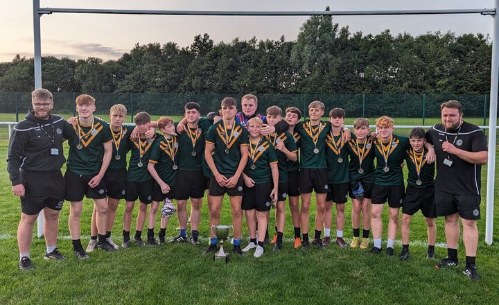 Image of Great Sankey High School Year 9 Rugby League Team Triumphs in Warrington Schools Rugby League Final